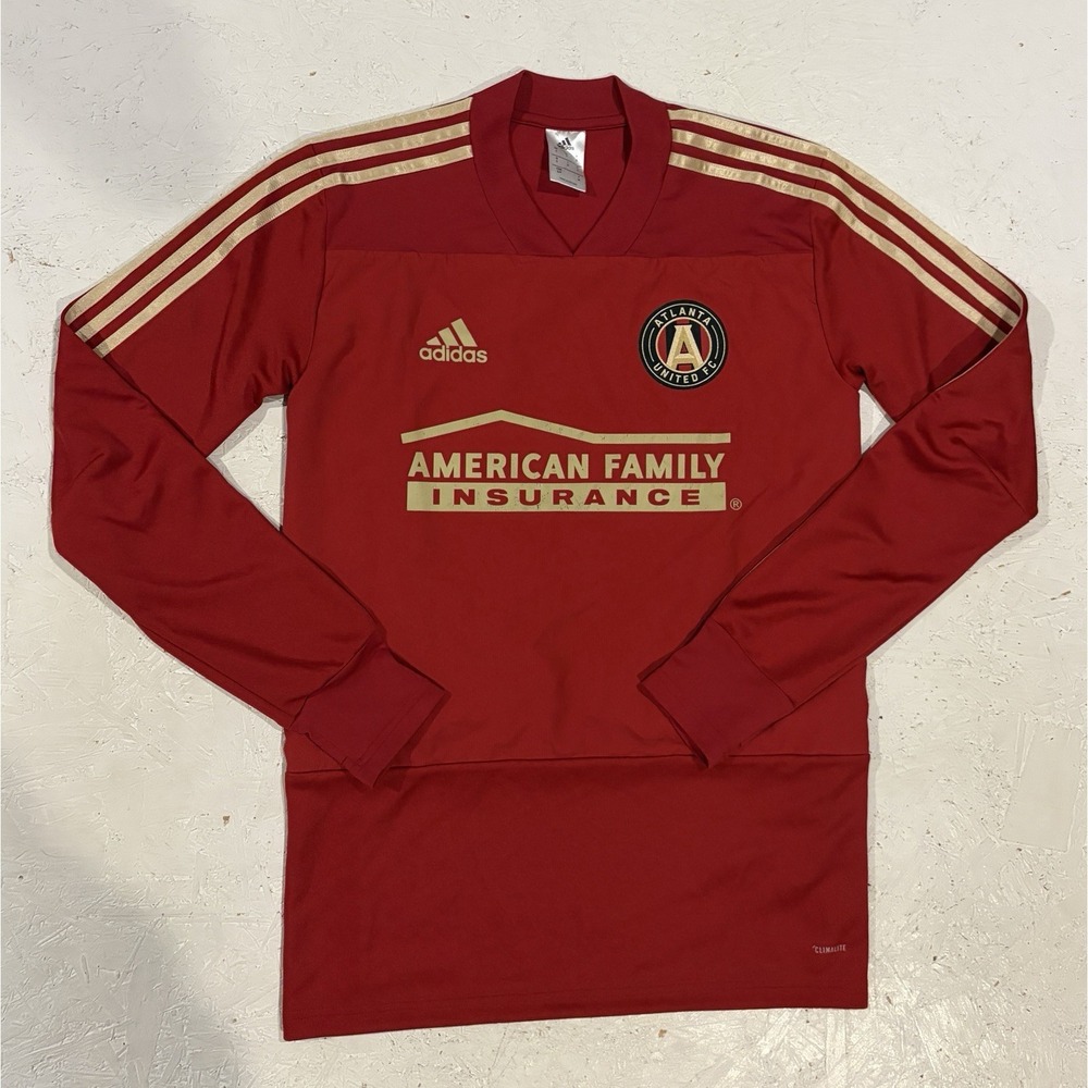 Adidas Atlanta United FC Long Sleeve Football Soccer Jersey Mens S CF9640 Red